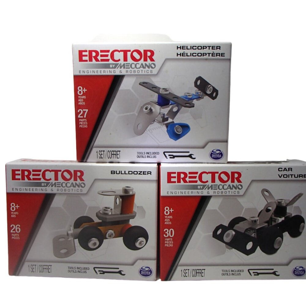 ERECTOR BY MECCANO ENGINEERING & ROBOTICS SETS